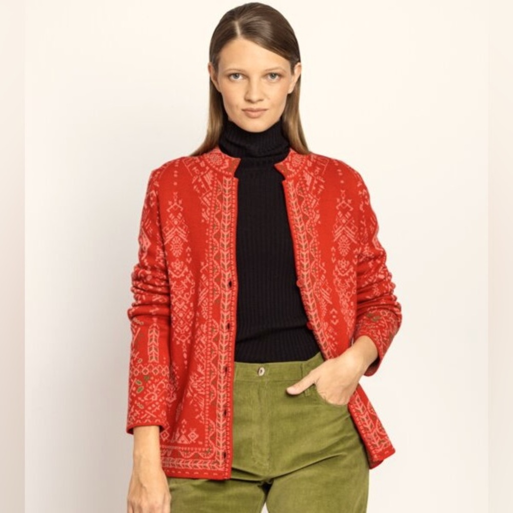 IVKO Jacquard Cardigan NWT